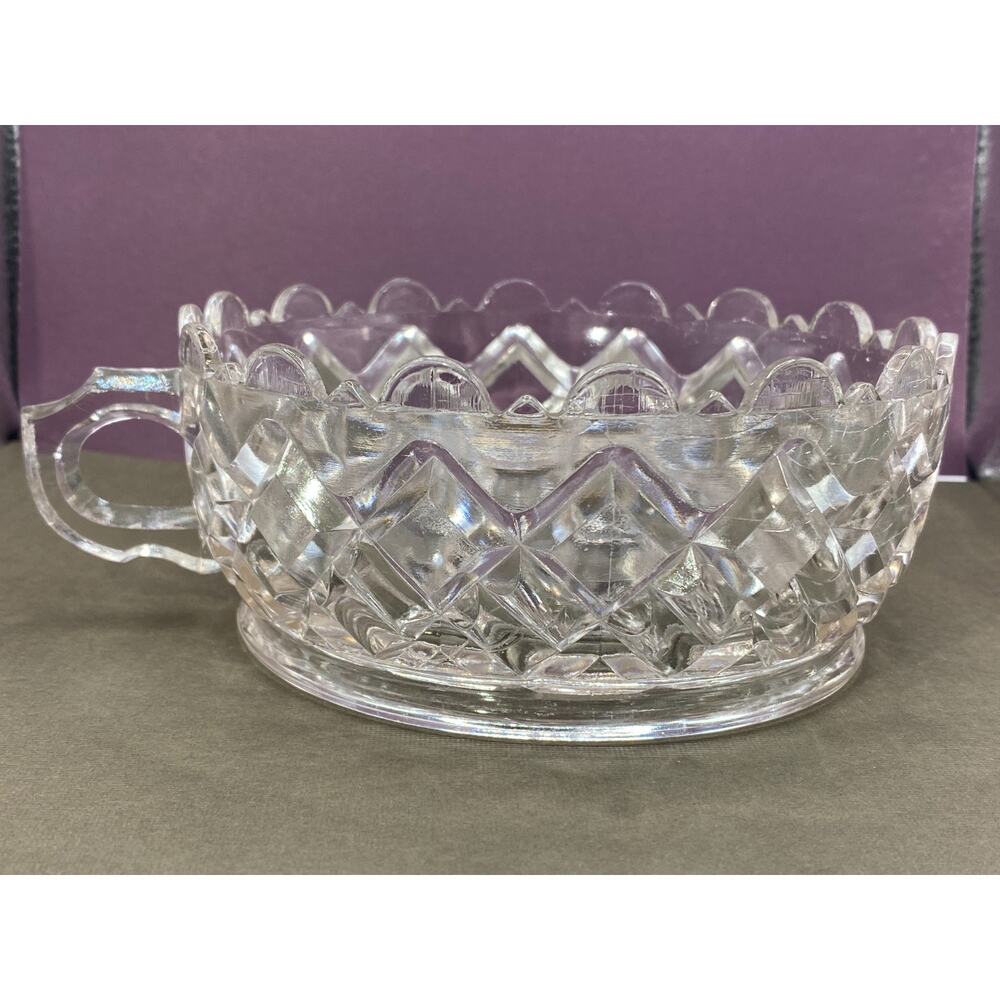 Findlay Block & Bar Nappy Glass Bowl